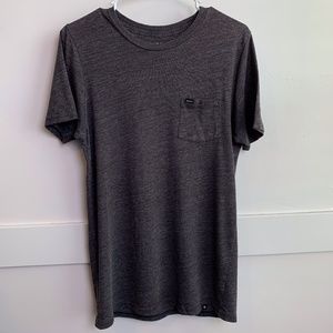 Hurley Gray Short Sleeve Shirt With Pocket